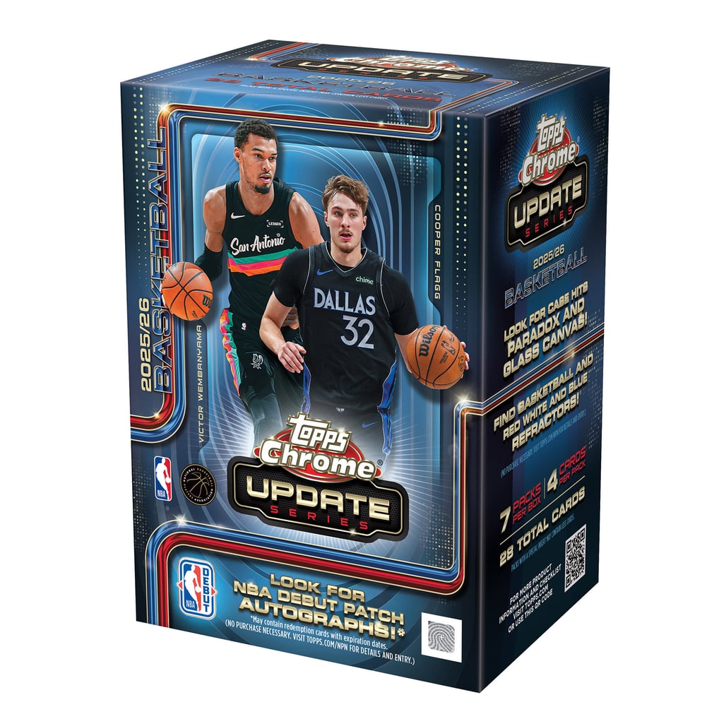2025/26 Topps Chrome Updates Basketball Factory Sealed Value Box