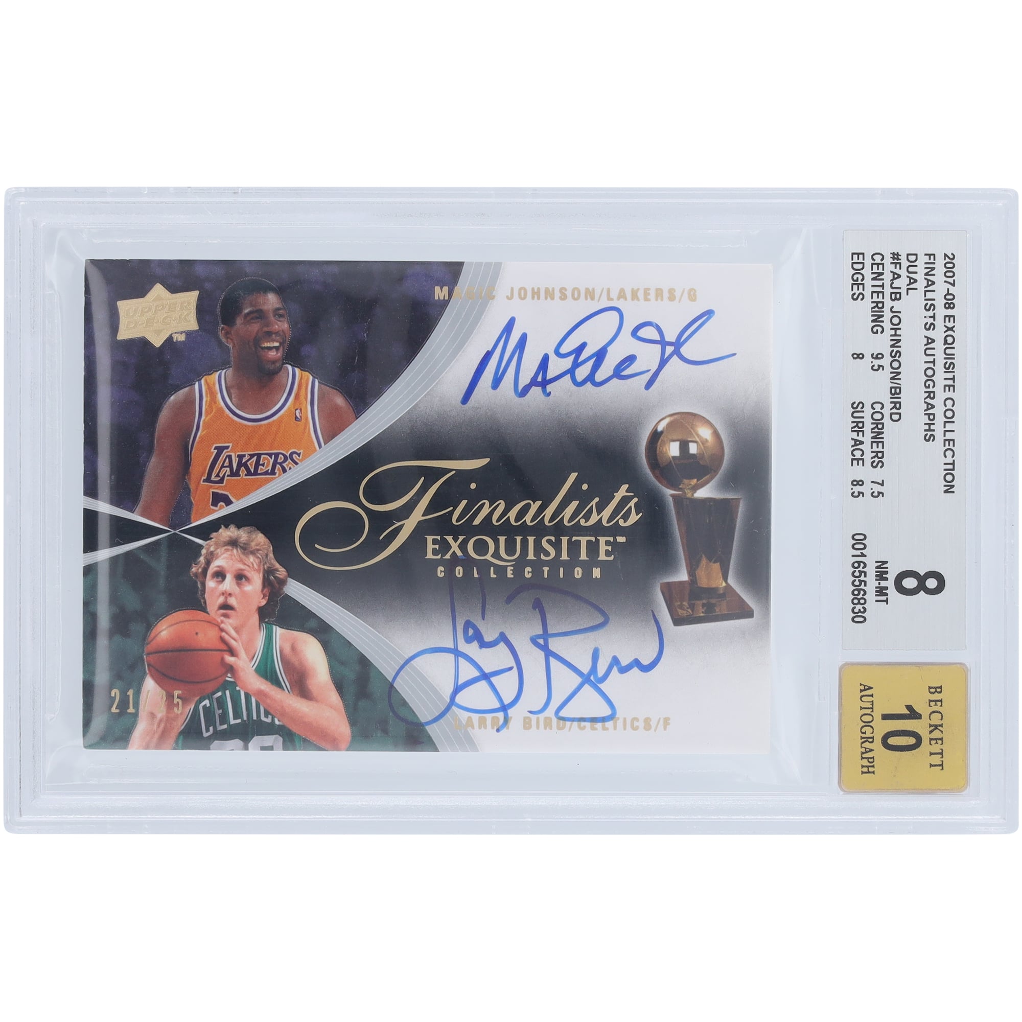 2007-08 Magic Johnson Deck Upper Basketball Season Trading Sports 