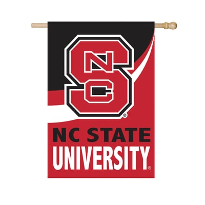  NC State Wolfpack 29" x 43" Color Wave Double-Sided Burlap House Flag