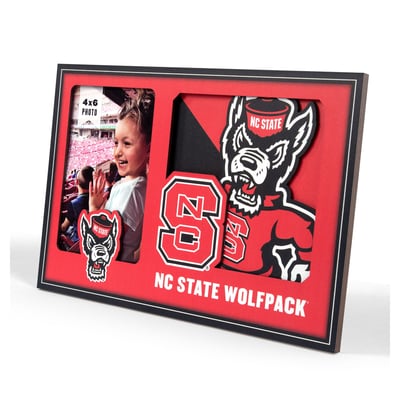 NC State Wolfpack Fanpoint 3D Logo Series Picture Frame