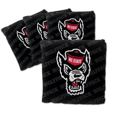 NC State Wolfpack Fanpoint Four-Piece Cornhole Bag Set