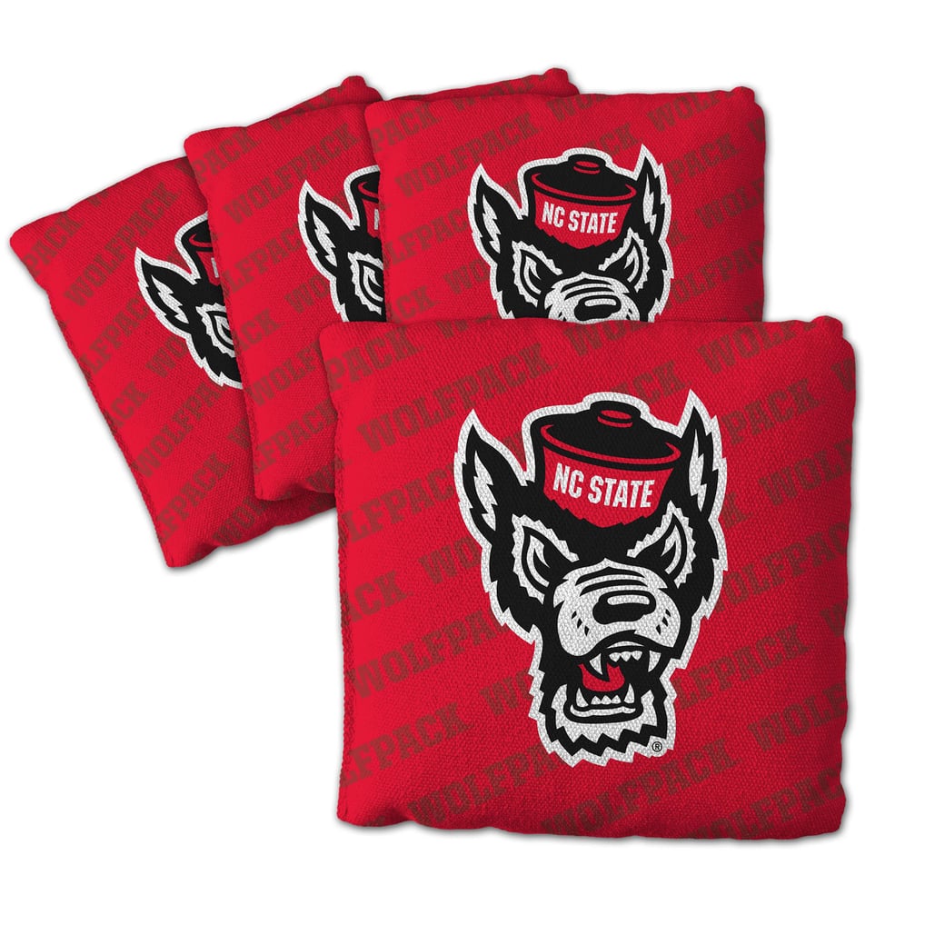 NC State Wolfpack Fanpoint Four-Piece Cornhole Bag Set