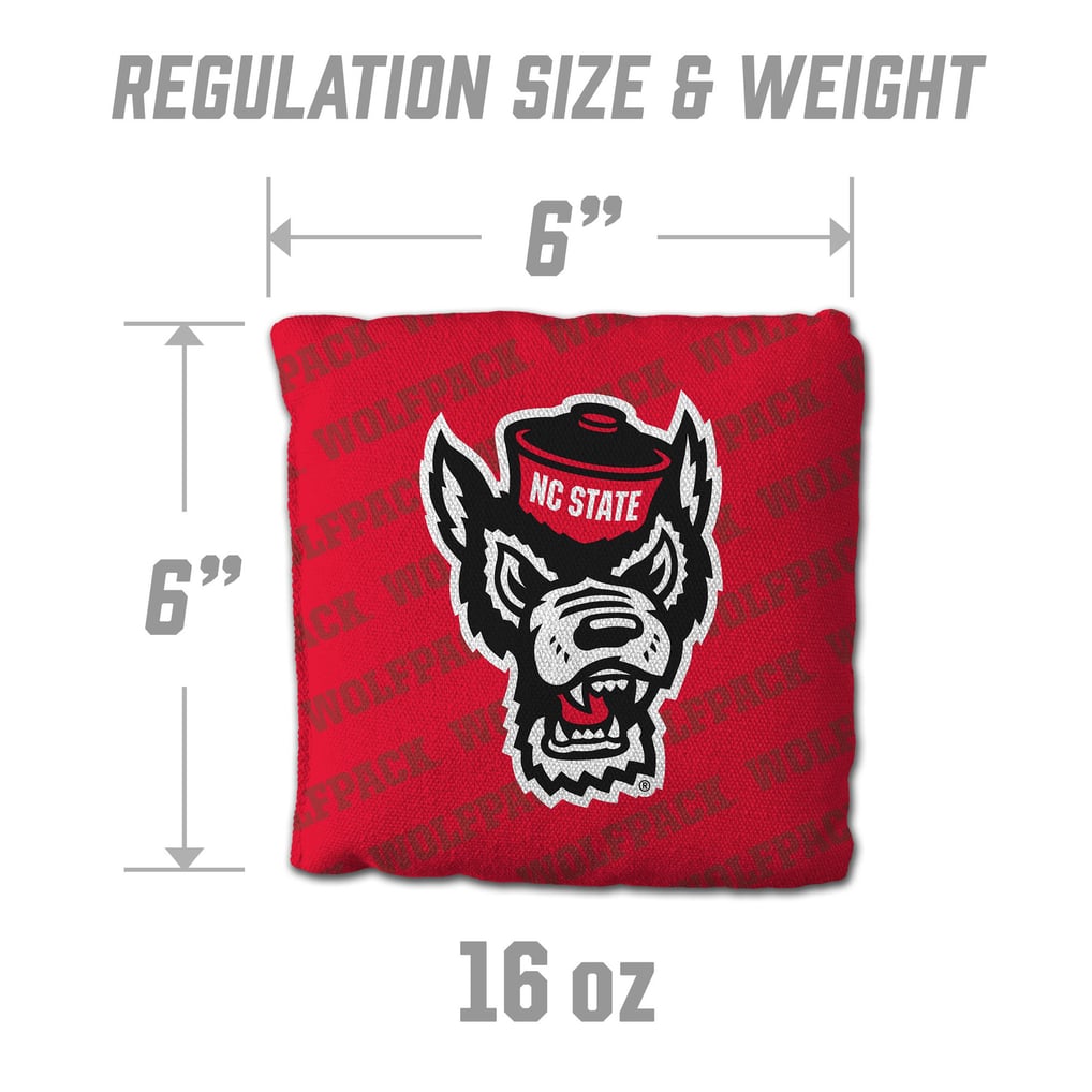 NC State Wolfpack Fanpoint Four-Piece Cornhole Bag Set