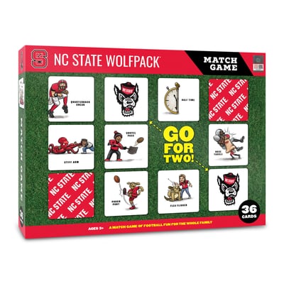 NC State Wolfpack Fanpoint Licensed Memory Match Game