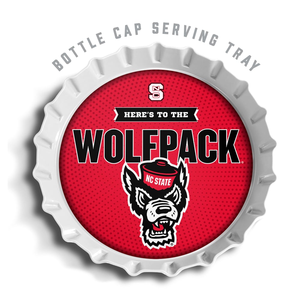 NC State Wolfpack IDNA 13" Bottle Cap Serving Tray