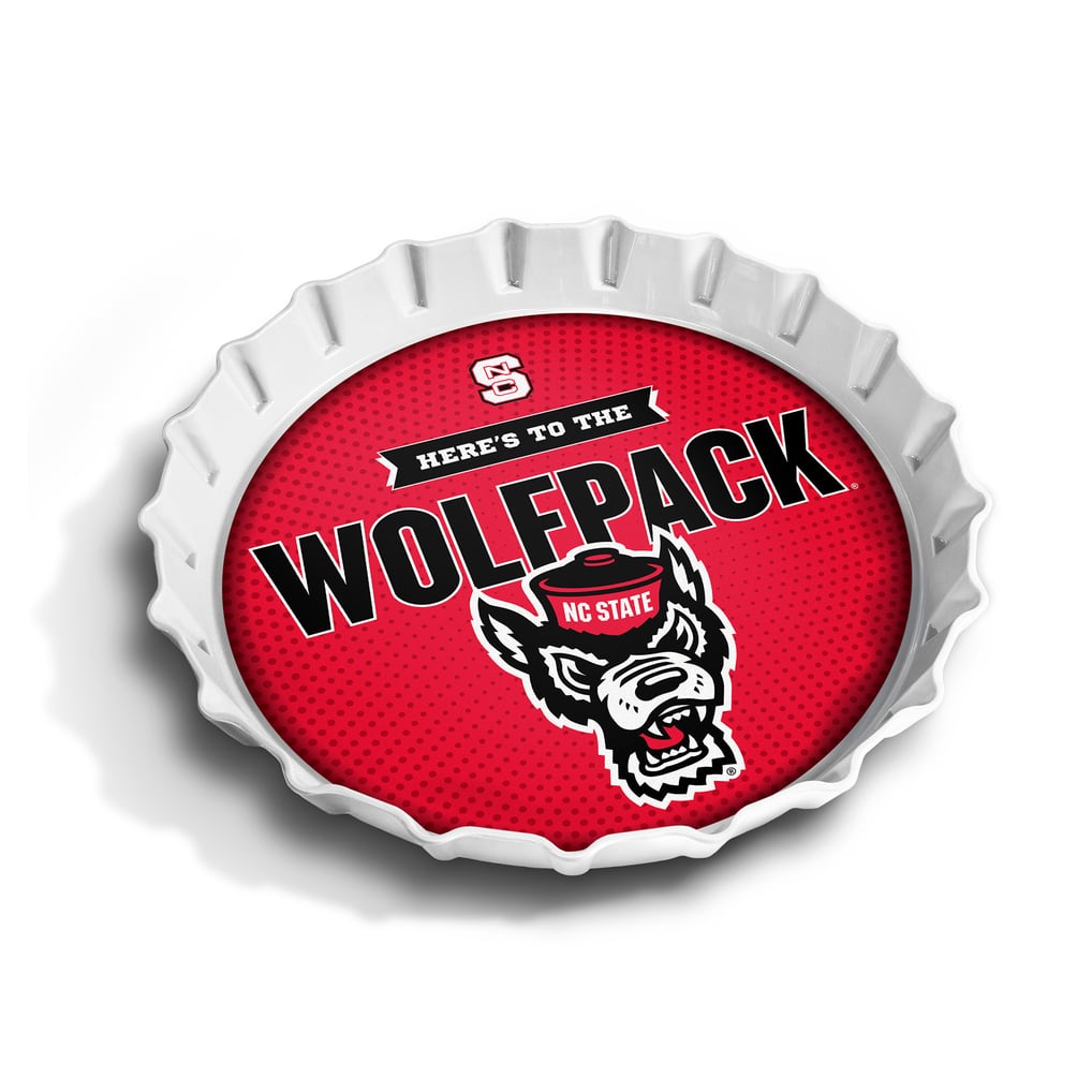 NC State Wolfpack IDNA 13" Bottle Cap Serving Tray