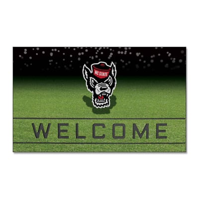 NC State Wolfpack Logo Brands 18" x 30" Crumb Rubber Door Mat