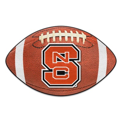 NC State Wolfpack Logo Brands 22" x 29.5" Football Mat
