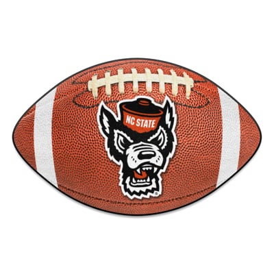 NC State Wolfpack Logo Brands 22" x 29.5" Football Mat