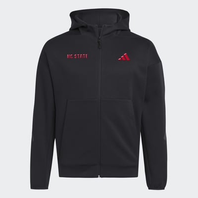 NC State Wolfpack adidas Z.N.E Full-Zip Hoodie - Black