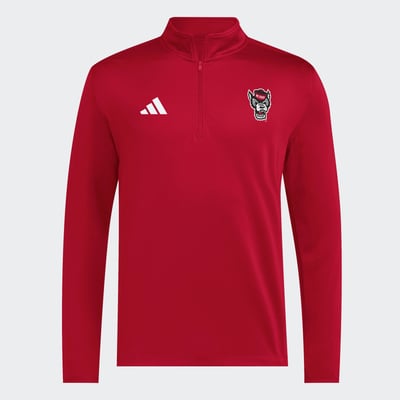 NC State Wolfpack adidas 2026 Sideline Ultimate 365 Woven Quarter-Zip Pullover - Red