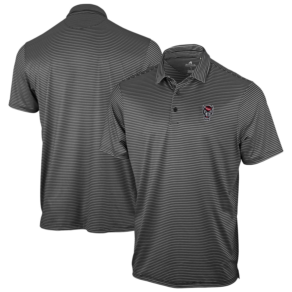 NC State Wolfpack Antigua Eager Polo - Black
