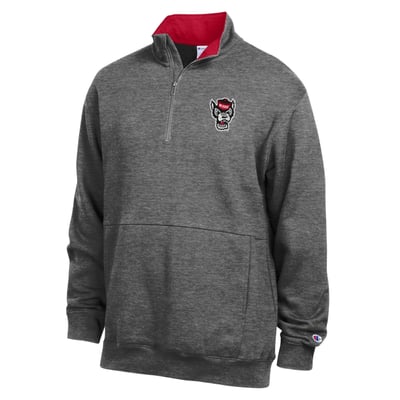  NC State Wolfpack Champion Fleece Quarter-Zip Pullover - Charcoal