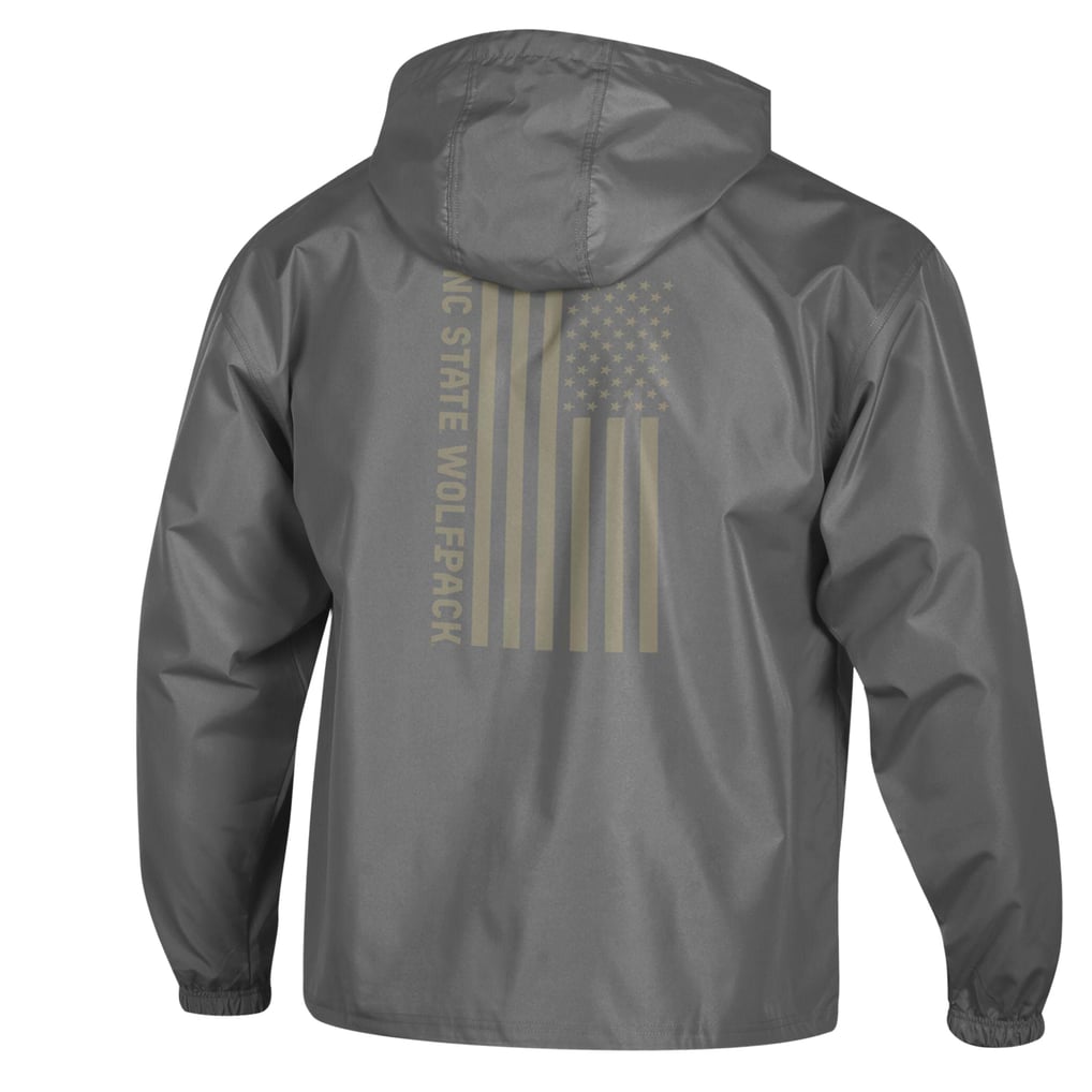  NC State Wolfpack Champion OHT Flag Packable Jacket - Graphite