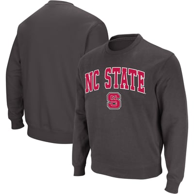 NC State Wolfpack Colosseum Arch & Logo Crew Neck Sweatshirt - Charcoal