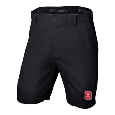NC State Wolfpack Columbia Omni-Wick Lie Angle Shorts - Black
