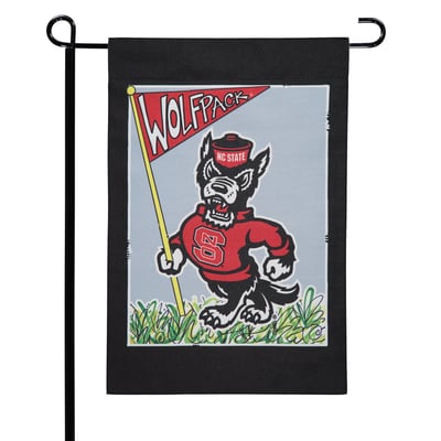 NC State Wolfpack 12" x 18" Mascot Double-Sided Garden Flag
