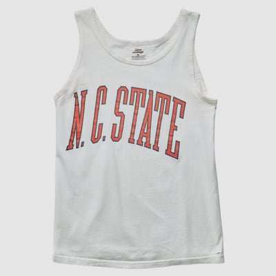 NC State Wolfpack Cotton Exchange 80s Tank - White - S by Fanatics Real Vintage