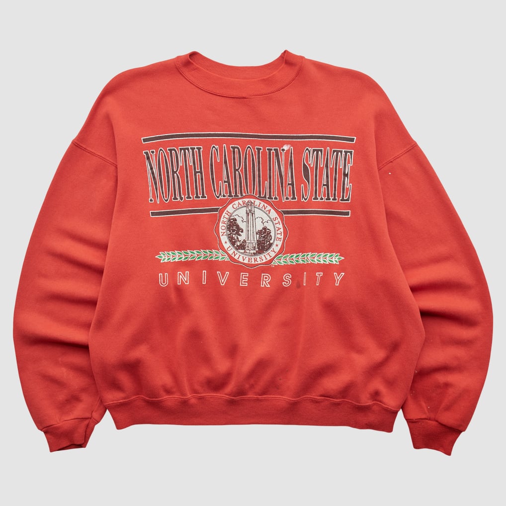 NC State Wolfpack Hanes 90s Pullover Sweatshirt - Red - M by Fanatics Real Vintage
