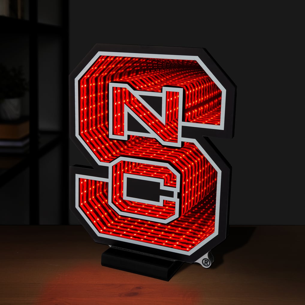 NC State Wolfpack LED Infinity Logo Light