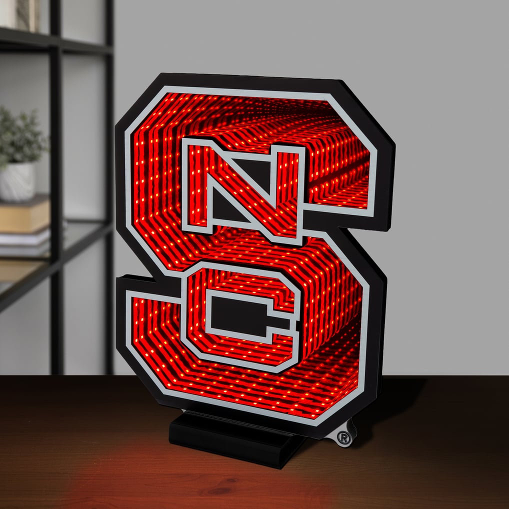 NC State Wolfpack LED Infinity Logo Light