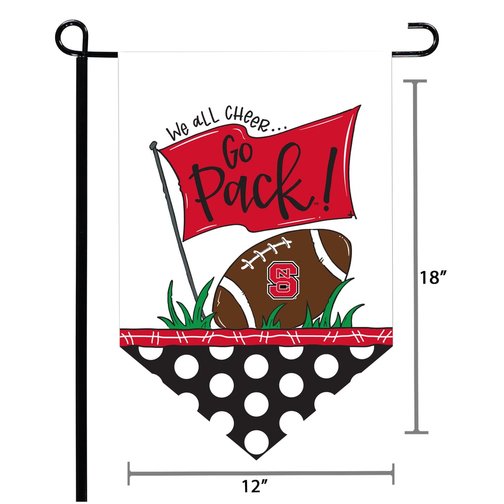 NC State Wolfpack Pointed Garden Flag