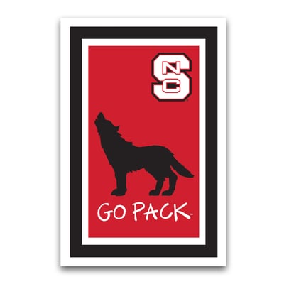 NC State Wolfpack Team Logo Garden Flag
