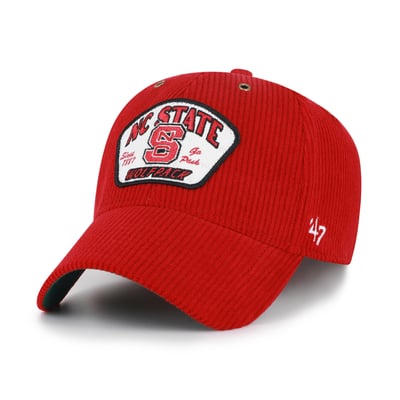 NC State Wolfpack '47 Unisex Accordia Corduroy MVP Adjustable Hat - Red