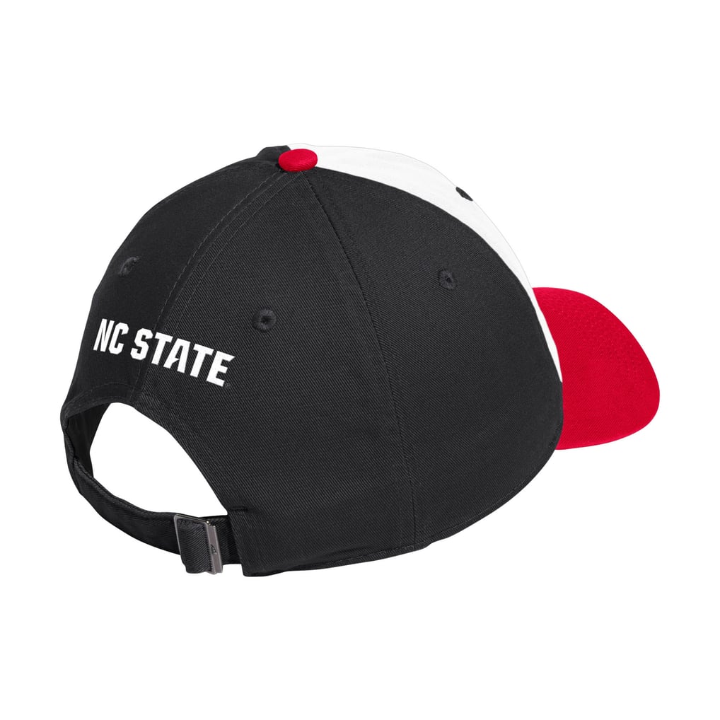 NC State Wolfpack adidas Unisex Seasonal Baseball Slouch Adjustable Hat - White/Red