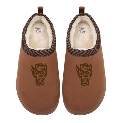 NC State Wolfpack ISlide Unisex Tonal Logo Mission Slippers - Tan
