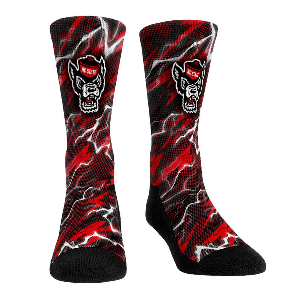 NC State Wolfpack Rock Em Unisex Three-Piece Team Tones Crew Socks Set