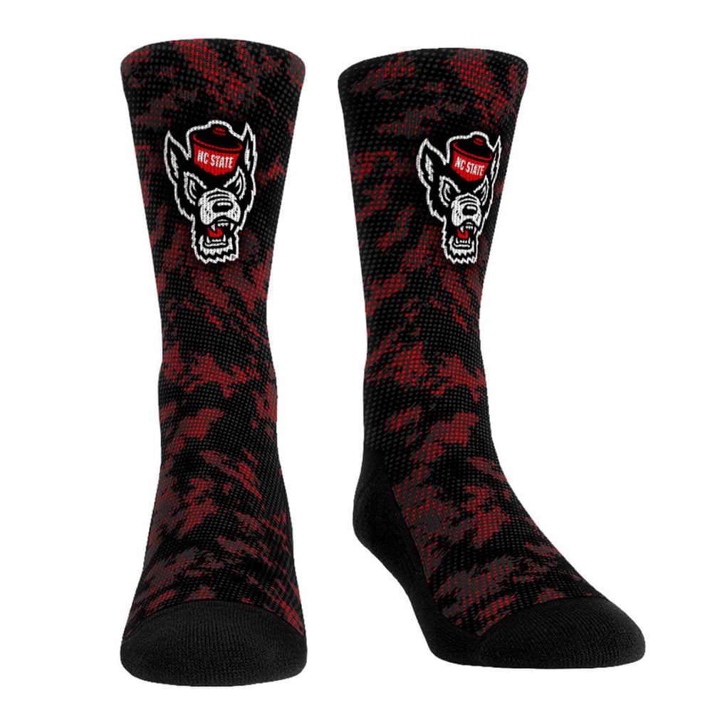 NC State Wolfpack Rock Em Unisex Three-Piece Team Tones Crew Socks Set