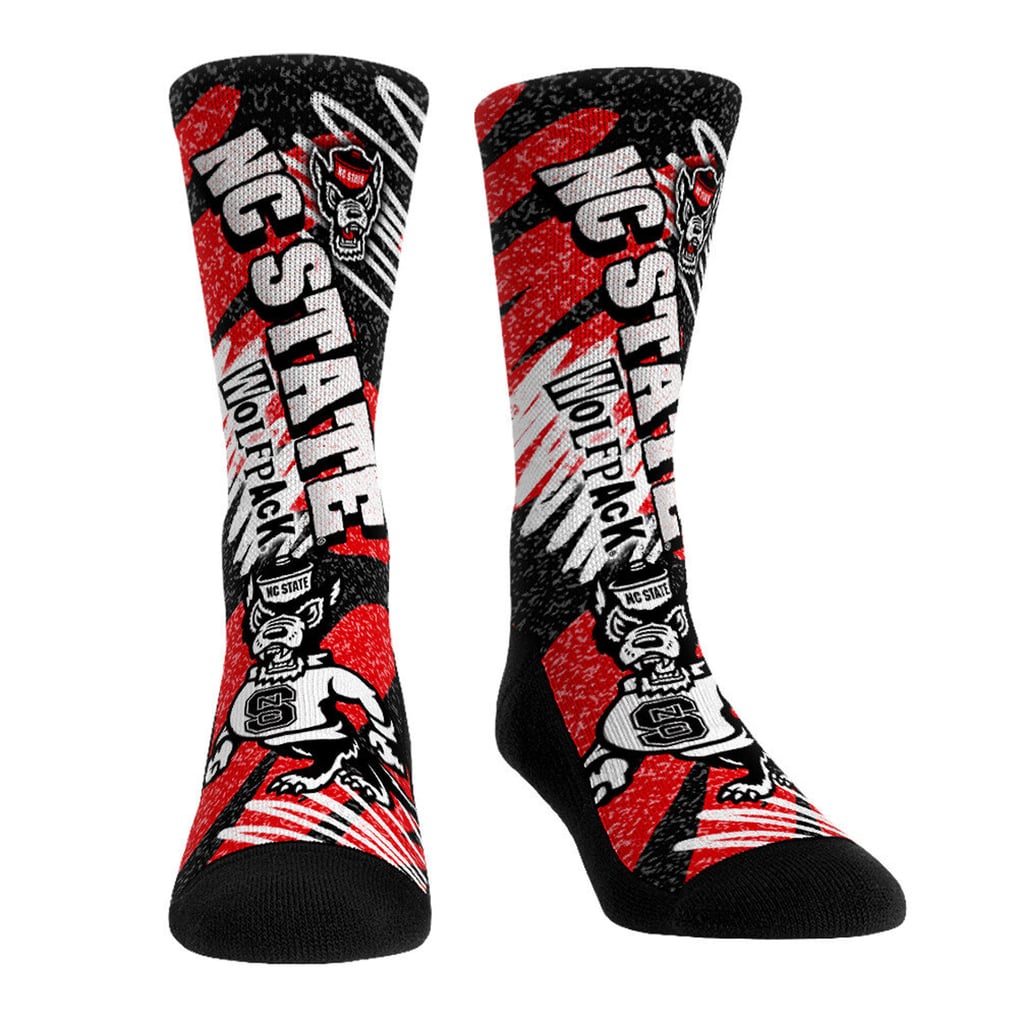 NC State Wolfpack Rock Em Unisex Two-Piece Team Blast Crew Socks Set