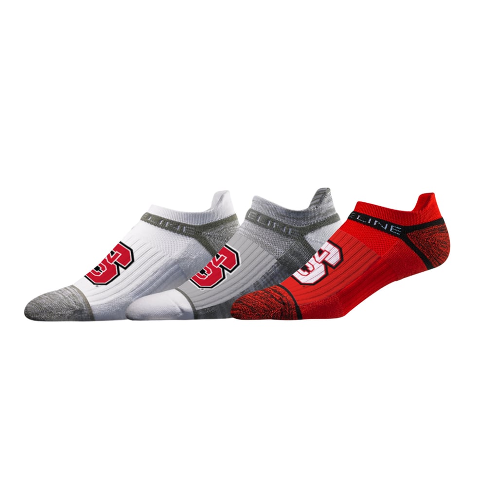 NC State Wolfpack Strideline Unisex Premium 3-Pack Team Logo Ankle Socks Set