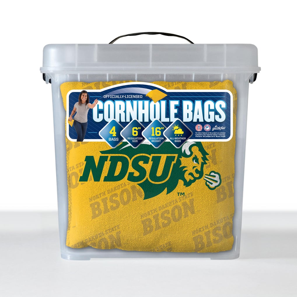 NDSU Bison Fanpoint Four-Piece Cornhole Bag Set