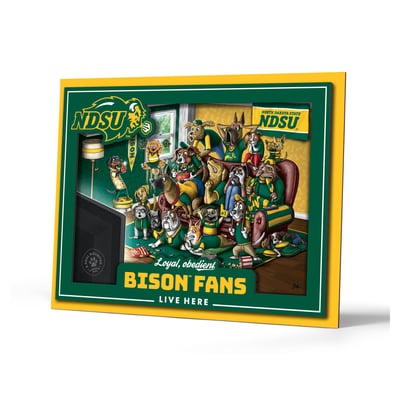 NDSU Bison IDNA 13.25" x 17.25" Purebred Fans Wall Art