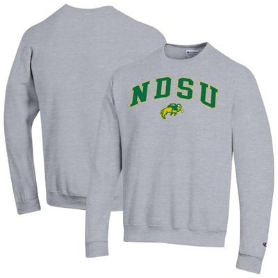 NDSU Bison Champion Arch Powerblend Sweatshirt - Heather Gray