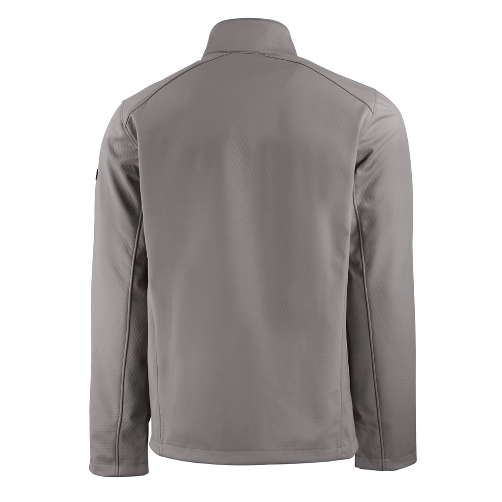NDSU Bison Cutter & Buck Evoke Eco Softshell Recycled Full-Zip Jacket - Pewter