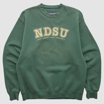 NDSU Bison Jansport 2000s Pullover Sweatshirt - Green - XXS by Fanatics Real Vintage