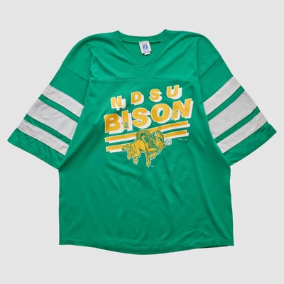 NDSU Bison Logo 7 90s T-shirt - Green - M by Fanatics Real Vintage