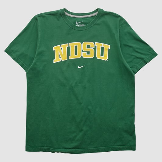 NDSU Bison Nike 2010s T-shirt - Green - 2XL by Fanatics Real Vintage