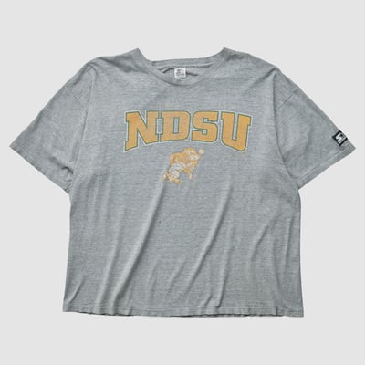 NDSU Bison Starter 90s T-shirt - Heather Gray - 2XL by Fanatics Real Vintage