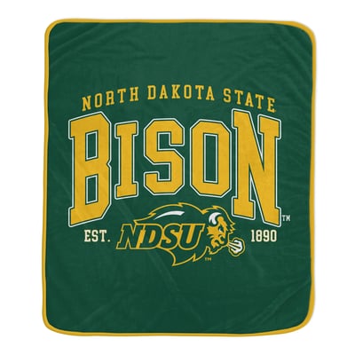 NDSU Bison Pegasus Vintage Arch Block 50" x 60" Ultra Soft Blanket
