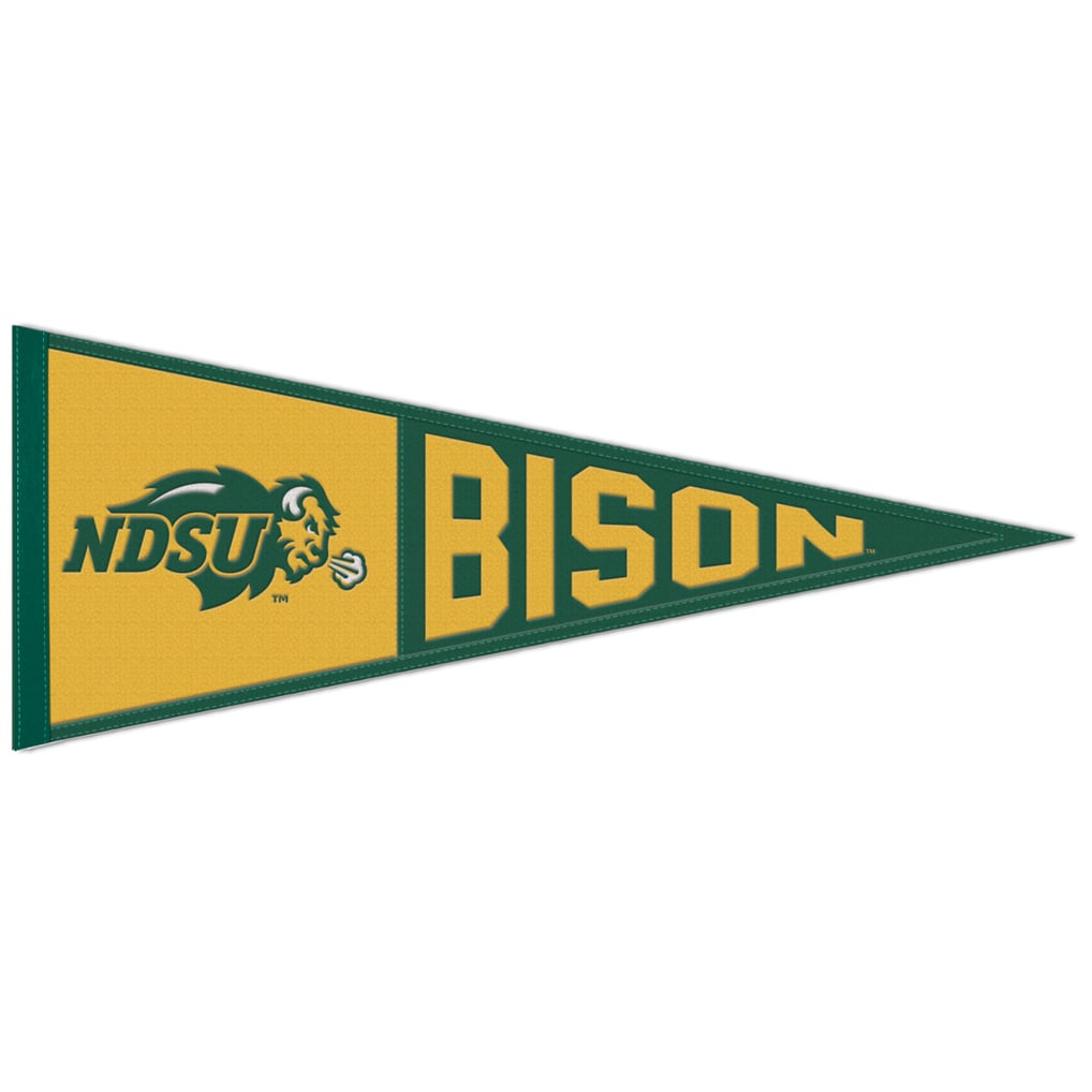 NDSU Bison WinCraft 13" x 32" Retro Logo Wool Pennant
