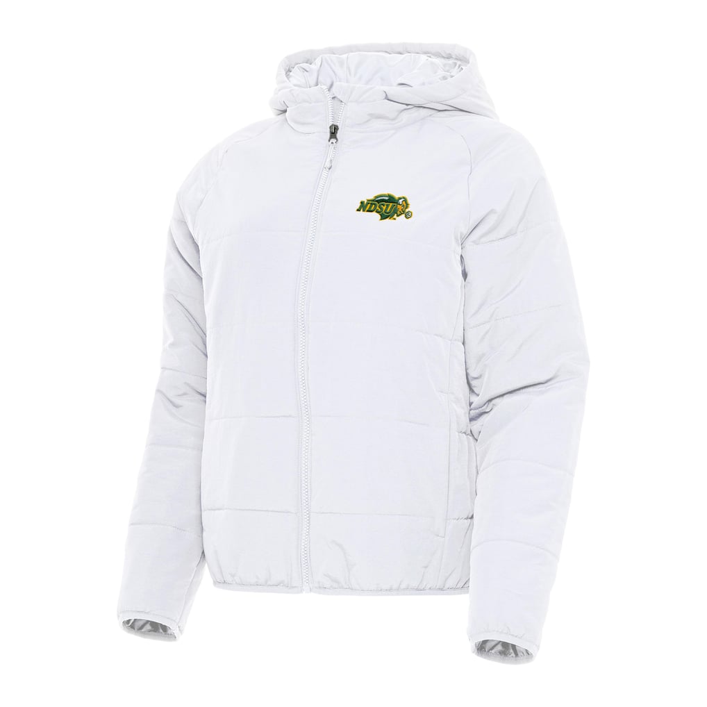 NDSU Bison Antigua Women's Universe Full-Zip Puffer Jacket - White