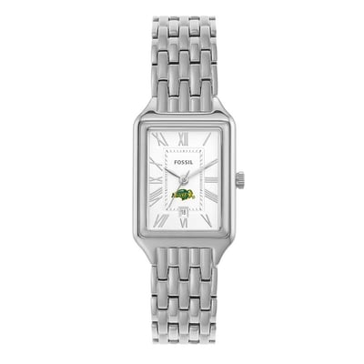 NDSU Bison Fossil Women's Raquel Three-Hand Date Stainless Steel Watch