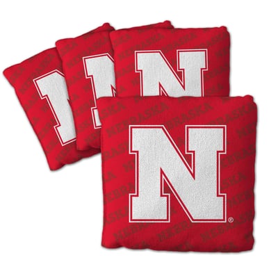 Nebraska Huskers Fanpoint Four-Piece Cornhole Bag Set