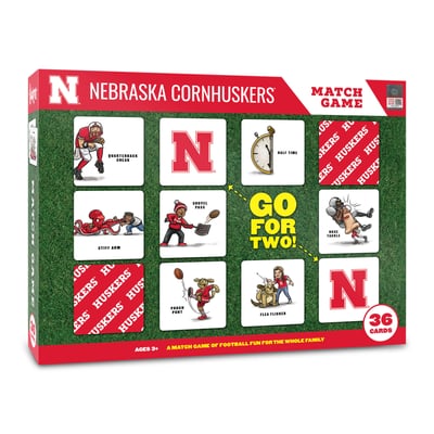 Nebraska Huskers Fanpoint Licensed Memory Match Game