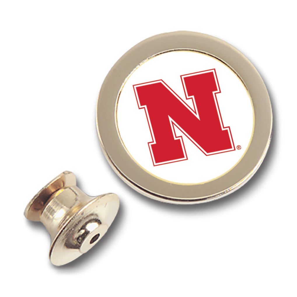 Nebraska Huskers Team Logo Lapel Pin - Gold