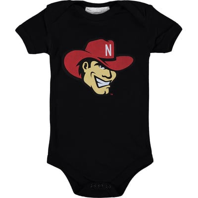 Nebraska Huskers Two Feet Ahead Infant Big Logo Bodysuit - Black
